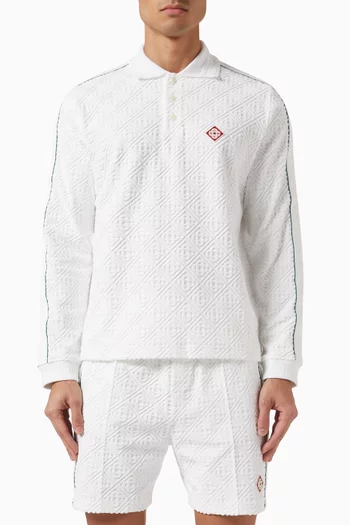 Monogram Shirt in Jacquard-terry