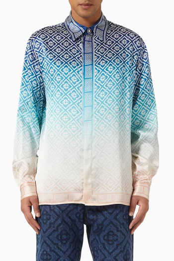 Classic Gradient Shirt in Silk