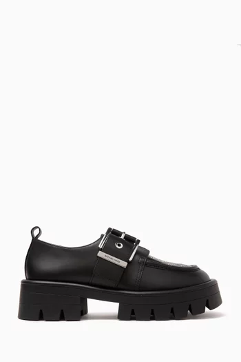 Colby Grommeted Loafers in Leather
