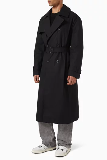 Oversized Trench Coat in Cotton