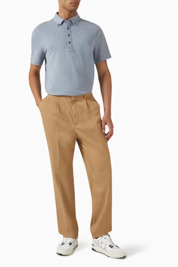 Oxford Polo Shirt in Cotton Piqué