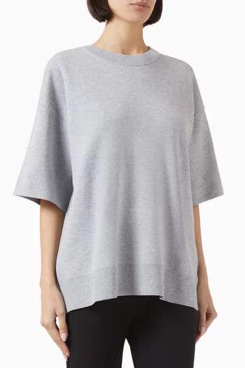 Oversized Sweater in Cotton-knit