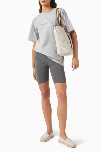 Embossed-logo T-shirt in Cotton