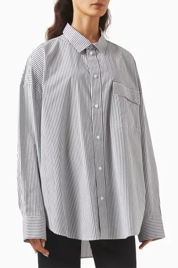 Striped Shirt in Poplin