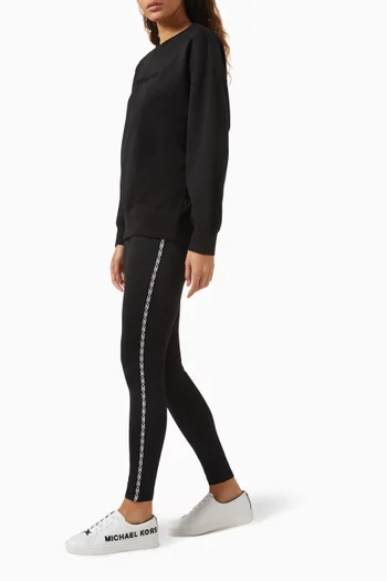 Logo Tape Leggings in Nylon-jersey