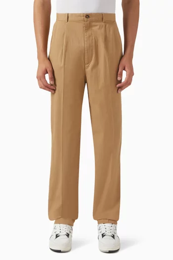 Pleated Pants in Cotton