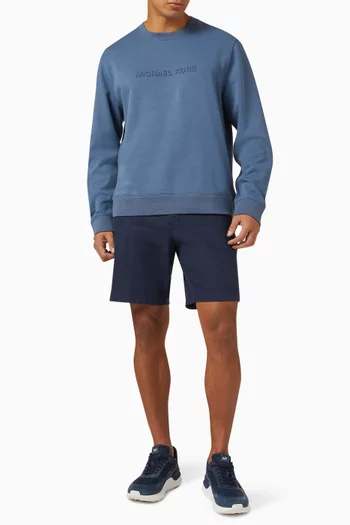 Logo Embossed Sweatshirt in Cotton-blend