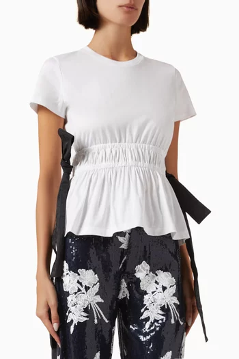 Bow T-shirt in Cotton