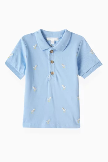 Seagull Polo Shirt in Organic Cotton Pique