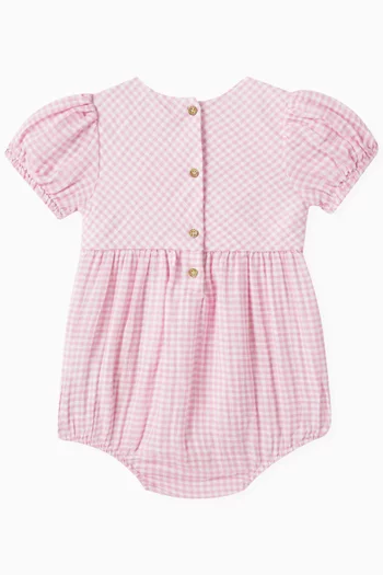 Gingham Bodysuit in Organic Cotton