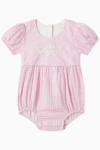Gingham Bodysuit in Organic Cotton