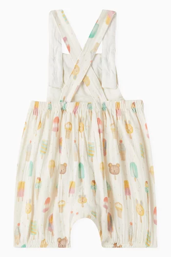 Gelati Crinkle Overalls in Organic Cotton Muslin