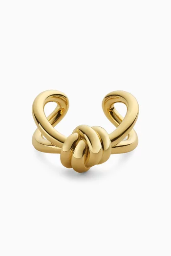Knot Ring in 18kt Gold-finish Sterling Silver