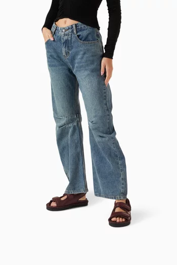Jack Flat Sandals in Lambskin