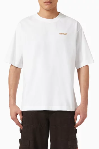 Tape Arrow Skate T-shirt in Cotton