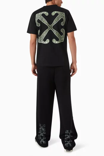 Croco Arrow T-shirt in Cotton