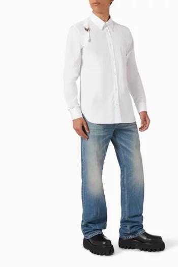 Arrow Harness Shirt in Cotton Poplin