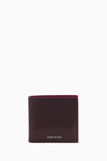 Logo Bi-fold Wallet in Calf Leather
