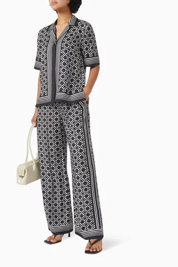 Zuna Straight-leg Pants in Tencel Blend