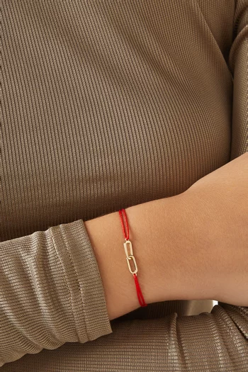 Link Cord Bracelet in 14kt Yellow Gold
