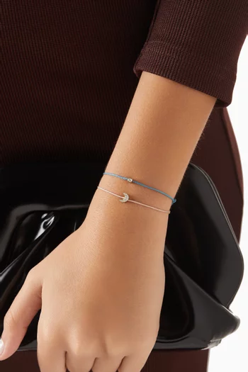 Diamond Cord Bracelet in 14kt Yellow Gold