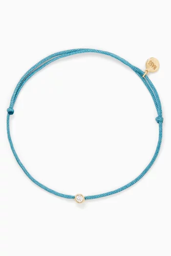 Diamond Cord Bracelet in 14kt Yellow Gold
