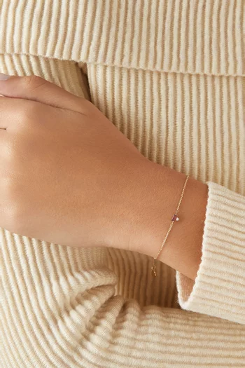 Ruby Bracelet in 14kt Yellow Gold