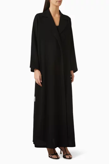 عباية بقصة على شكل حرف A وتصميم بارز الملمس