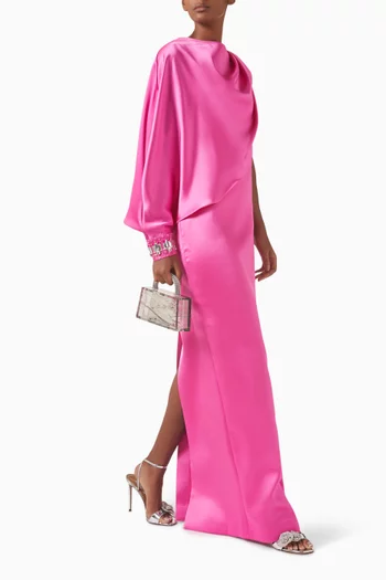 Tarte Cape Dress in Satin