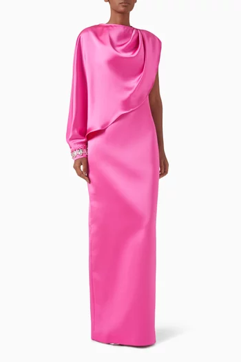 Tarte Cape Dress in Satin