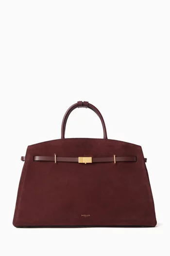 The Hudson Tote Bag in Suede