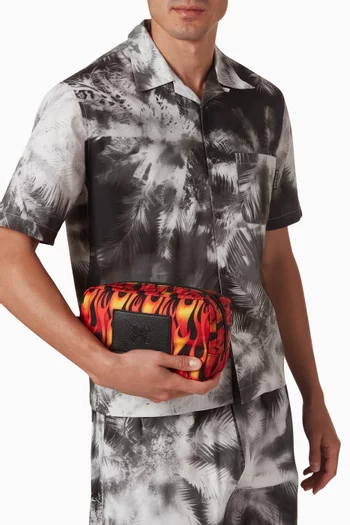 Monogram Flames Pouch in Nylon