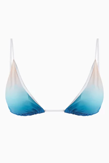 Ombre Print Bikini Top