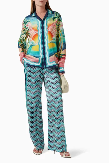 Danse De La Mer Shirt in Silk