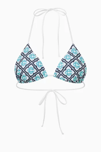 Monogram Bikini Top