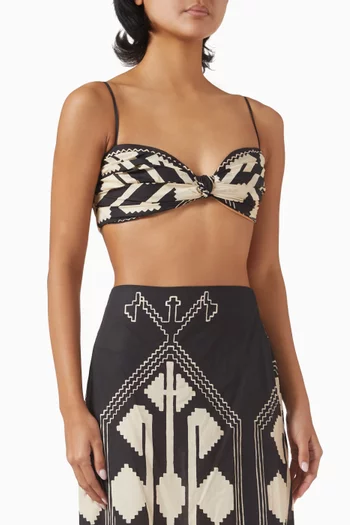 Nudos Del Mar Top in Cotton Poplin