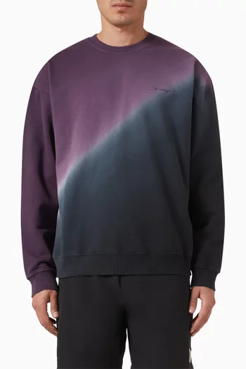 Step Dyeing Sweatshirt in Cotton