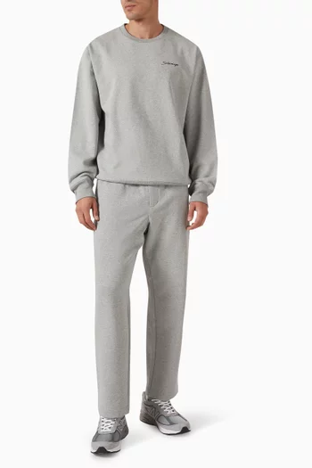 Bowery Signature Crew Sweatshirt in Cotton