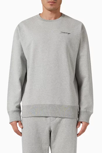 Bowery Signature Crew Sweatshirt in Cotton