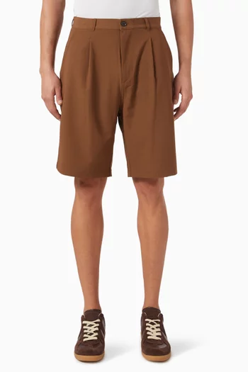 Walk Shorts in Wool-blend