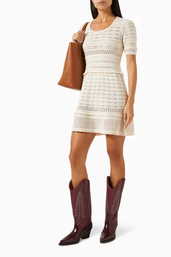 Abril Crochet Mini Dress