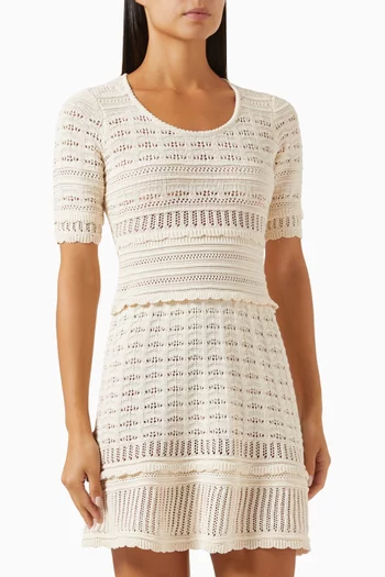 Abril Crochet Mini Dress
