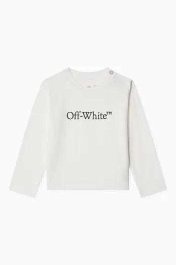 Bookish Long-sleeve T-shirt in Cotton