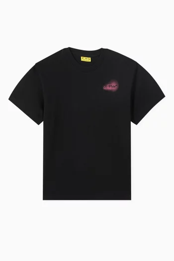 Logo Arrow Spray T-shirt in Cotton