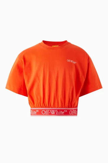 Bookish Crop T-shirt in Cotton