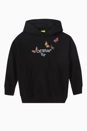 Bookish Butterfly Hoodie in Cotton