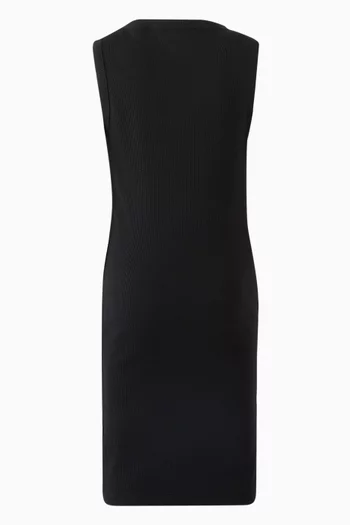 Off-stamp Ribbed Dress