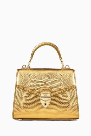 Mini Mayfair® 2 Top-handle Bag in Lizard-embossed Leather