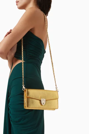 Mayfair® 2 Clutch Bag in Lizard-embossed Leather