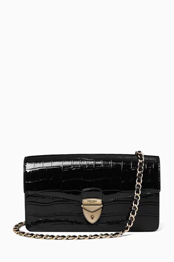 Mayfair® 2 Clutch Bag in Croc-embossed Faux Leather